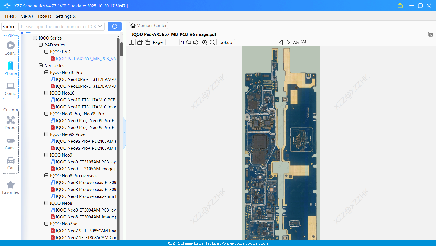 VIVO IQOO Pad-AX5657_MB_PCB_V6 Image